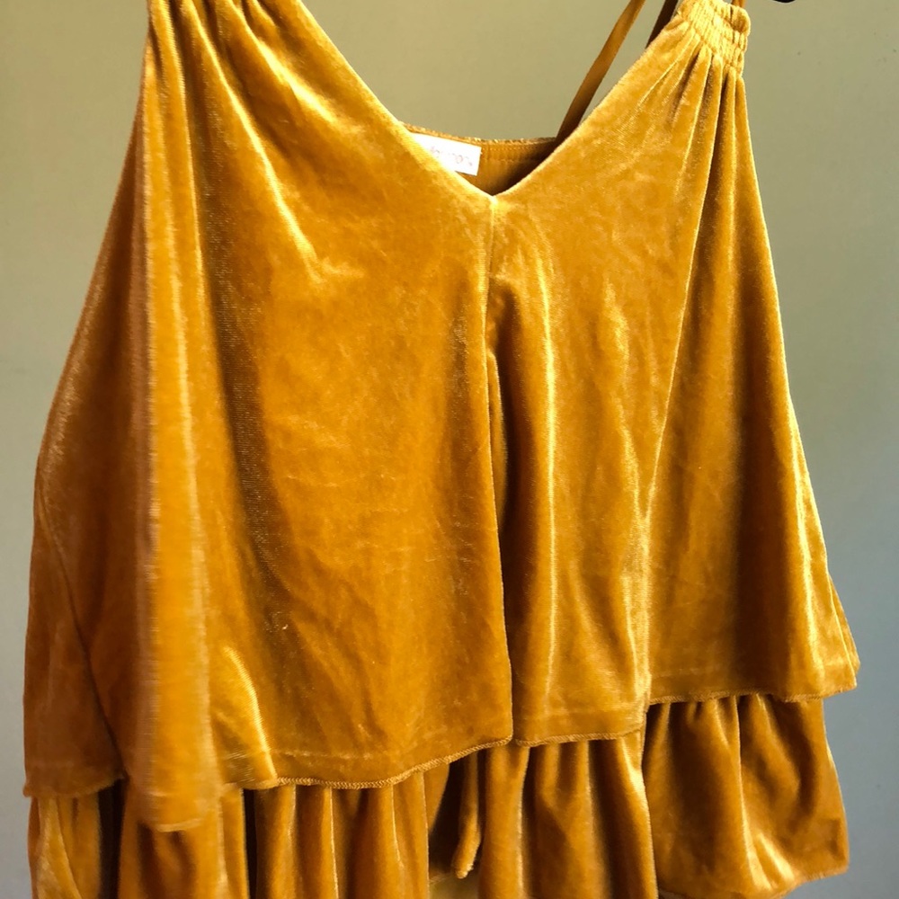 Velvet Ruffled Cami